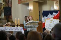 Narodowe Święto Niepodległości w Przyłęku 12Zdjęcie przedstawia osoby zgromadzone podczas Narodowego Święta Niepodległości...