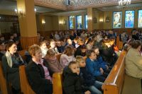 Narodowe Święto Niepodległości w Przyłęku 27Zdjęcie przedstawia osoby zgromadzone podczas Narodowego Święta Niepodległości...