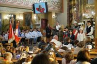 Narodowe Święto Niepodległości w Przyłęku 28Zdjęcie przedstawia osoby zgromadzone podczas Narodowego Święta Niepodległości...