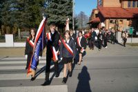 Narodowe Święto Niepodległości w Przyłęku 49Zdjęcie przedstawia osoby zgromadzone podczas Narodowego Święta Niepodległości...