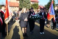 Narodowe Święto Niepodległości w Przyłęku 55Zdjęcie przedstawia osoby zgromadzone podczas Narodowego Święta Niepodległości...