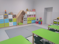 Sala zabaw w klubie dziecięcym w Łaguszowie