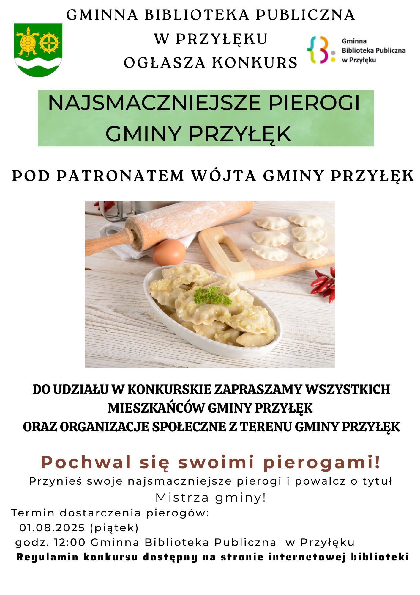 Konkurs na Najsmaczniejsze Pierogi Gminy Przyłęk.